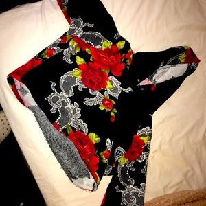 rose crop long sleeve shirt